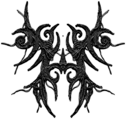 Ash Black Embroidered Masked Hoodie (PRE-ORDER)